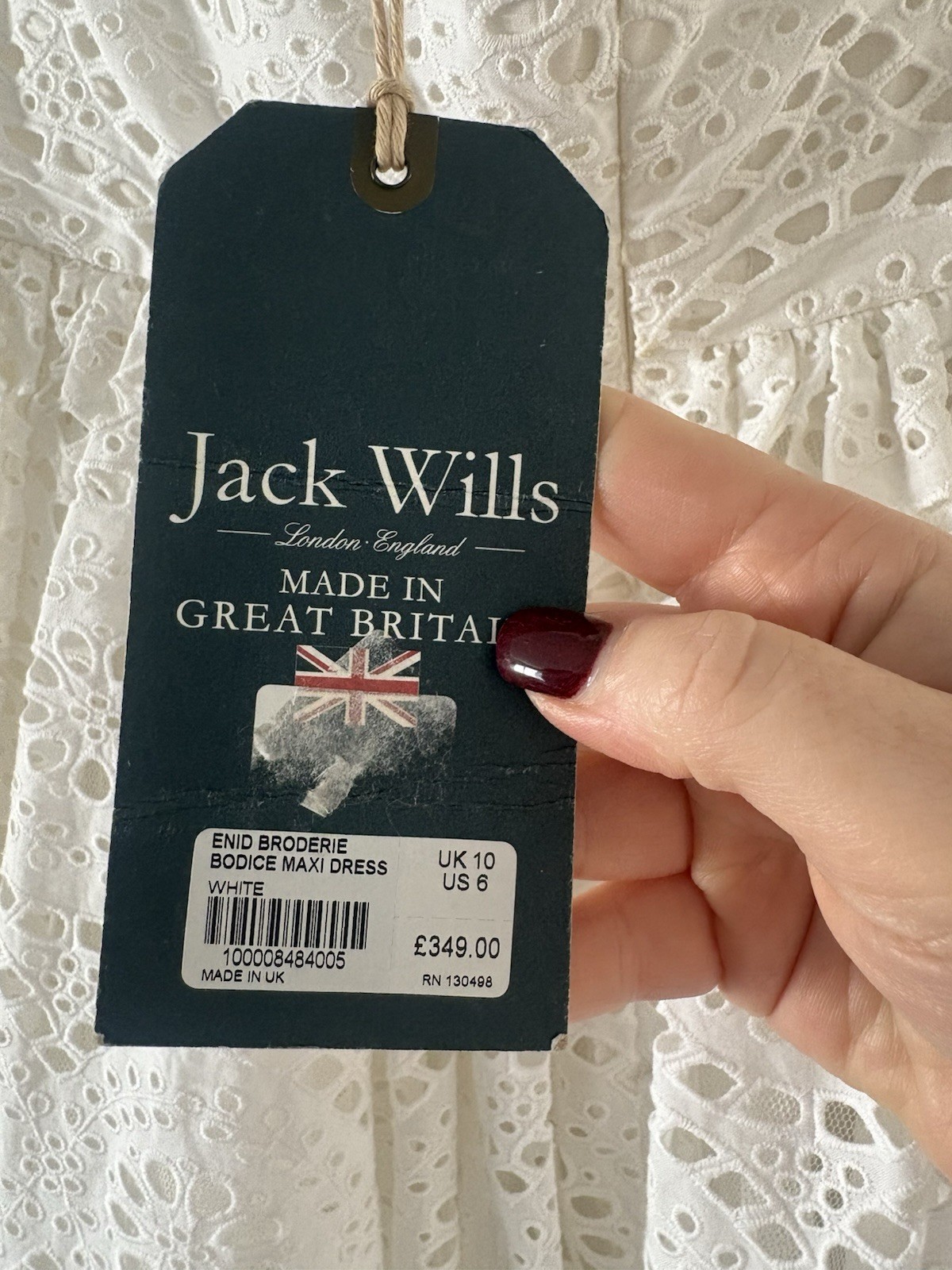 BNWT Rare Archival Jack Wills Enid Bodice Dress Limited Edition 1 of 25 Sample image 7