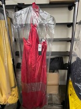 Adrianna Women's Red Foil Woven Midi Dress Size 16