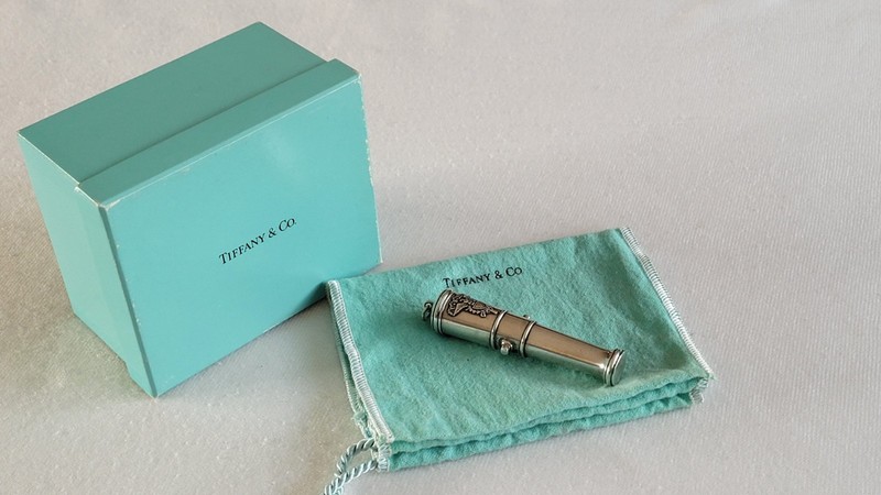 Rare Tiffany Sterling Military Cannon Shaped Perfume USMA for West Point 1917