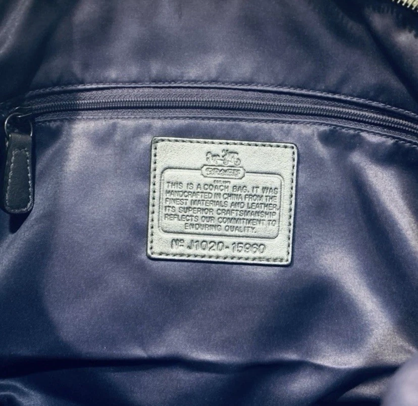 Borsa Coach vintage MADISON J1020 15960 in pelle metallizzata