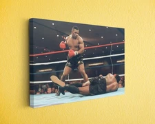 Tyson Legend Boxer Knockout Canvas Print, Heavyweight Fight Wall Art for Fans