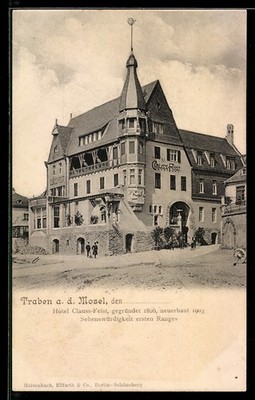Traben a. d. Mosel, Hotel Clauss-Feist, Ansichtskarte 