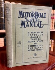 1940 MOTORBOATS & YACHTING MANUAL Illustrated Handbook + Commercial & Naval