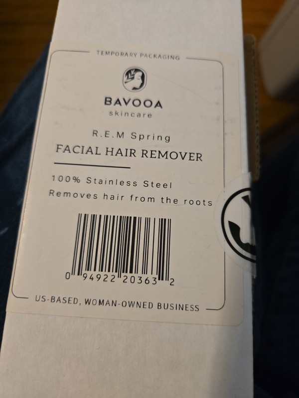 Bavooa Skincare R.E.M Spring Stainless Steel Design Patent Facial Hair Remover
