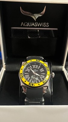 New Aquaswiss Swissport G Men's Watch, 44mm Water Resistant Crystal, Swiss Made
