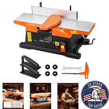Precision 6" Woodworking Jointer - 2 HP, 12000 RPM with Straight Cutterhead