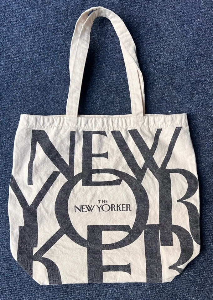 The New Yorker Tote Bag Magazine Natural Canvas Manhattan New York - Image 3 of 4