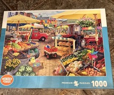 Wonder Forge Farmer's Market Day 1000 Piece Jigsaw Puzzle for Adults P