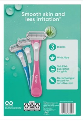 Gillette Venus Sensitive Plus Disposable Razor, 15-count