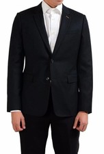 Christian Dior Men's Black Wool Cashmere Sport Coat Blazer US 36 IT 46