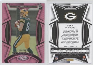 2023 Certified Rookies Mirror Pink /199 Sean Clifford #177 Rookie RC