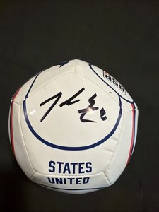 Alyssa Thompson & Julie Ertz Signed Mini Ball USA USWNT soccer auto