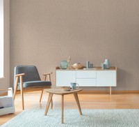 Vliestapete FischgräTenmuster Stoffoptik Struktur Braun Beige 79092-1 (2,91€/1Qm