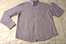 UNTUCKit Button Up Slim Fit L/S Wrinkle Free Shirt Men's Size: XL Pink Plaid