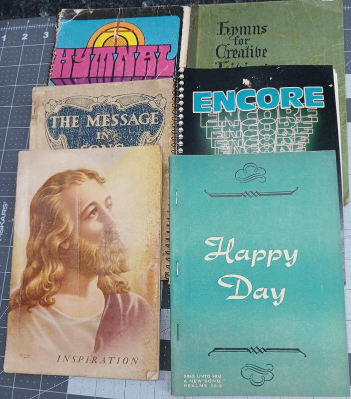 Lot of 6 Vintage Christian Songbooks 1903-1979