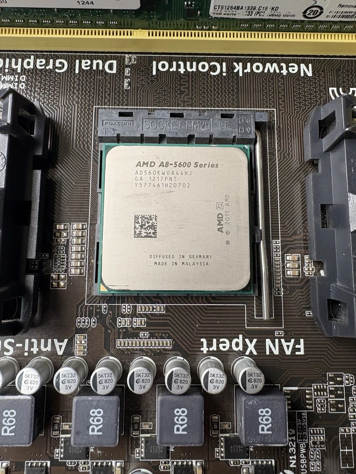 Kit Scheda Madre Asus A55BM-E Socket Fm2 + CPU Amd A8 5600k E 8gb Di RAM ddr3 - Immagine 3 di 4