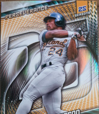 Topps 2025 Pristine P-2 Perseverance Rickey Henderson Oakland Athletics Insert