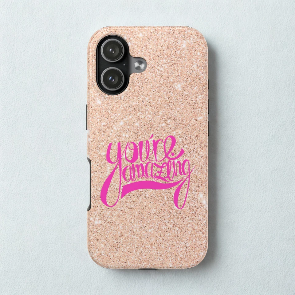 米色手机壳 闪耀 光面 坚固 防震 iPhone 17/16/15 Galaxy S23/24 — 第 3/4 张图片