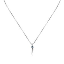 Motown – Collana Uomo Silver Cornetto / Blu (SABH45)