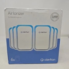 1 Clarifion 6-Pack GL-139 Filterless Air Ionizers  Home Negative Ion Filtration