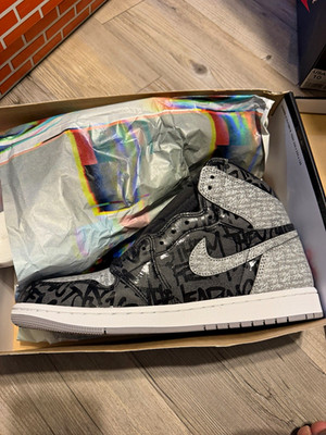 Jordan Air Jordan 1 Retro OG High Rebellionaire Black/White/Gray 555088-036 2022