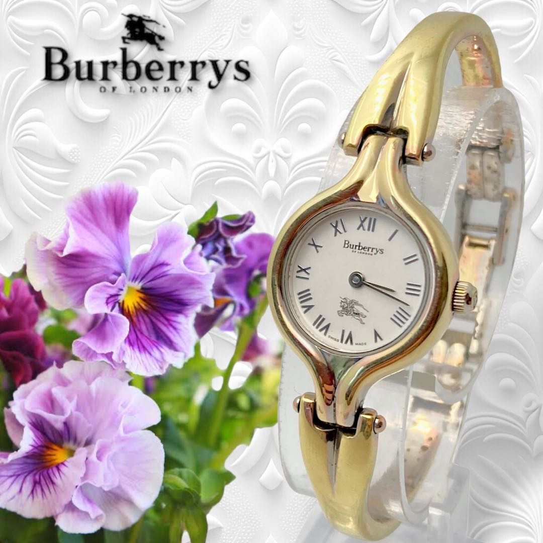 Burberry Analog Quartz Women Y625 Rare S Watch Genuine White Vintage  586038290