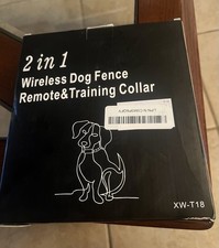 New In A Box 2 In 1 Wireless Dog Fence Remote  Training Collar