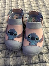 Disney stitch women Pink Lavender Character Slip-On Clogs size 8 new