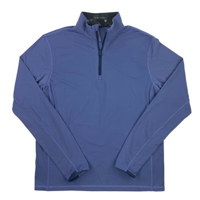 Greyson Tate Mockneck Quarter-Zip Pullover Men's Medium Golf Performance Purple