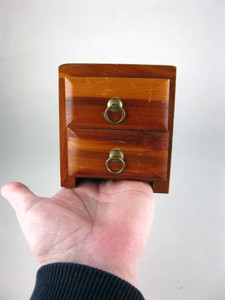 Vintage REHOBOTH BEACH SOUVENIR Cedar Wood CHEST of DRAWERS Dresser DELAWARE Gay