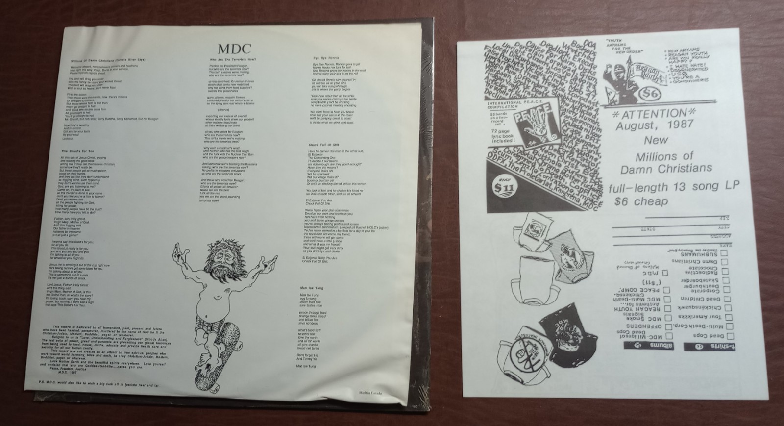 Millions Of Damn Christians This Blood's For You MDC og Shrink wrap Complete