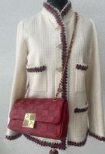 100% Original Trussardi Flap Bag Leder Rot  T...