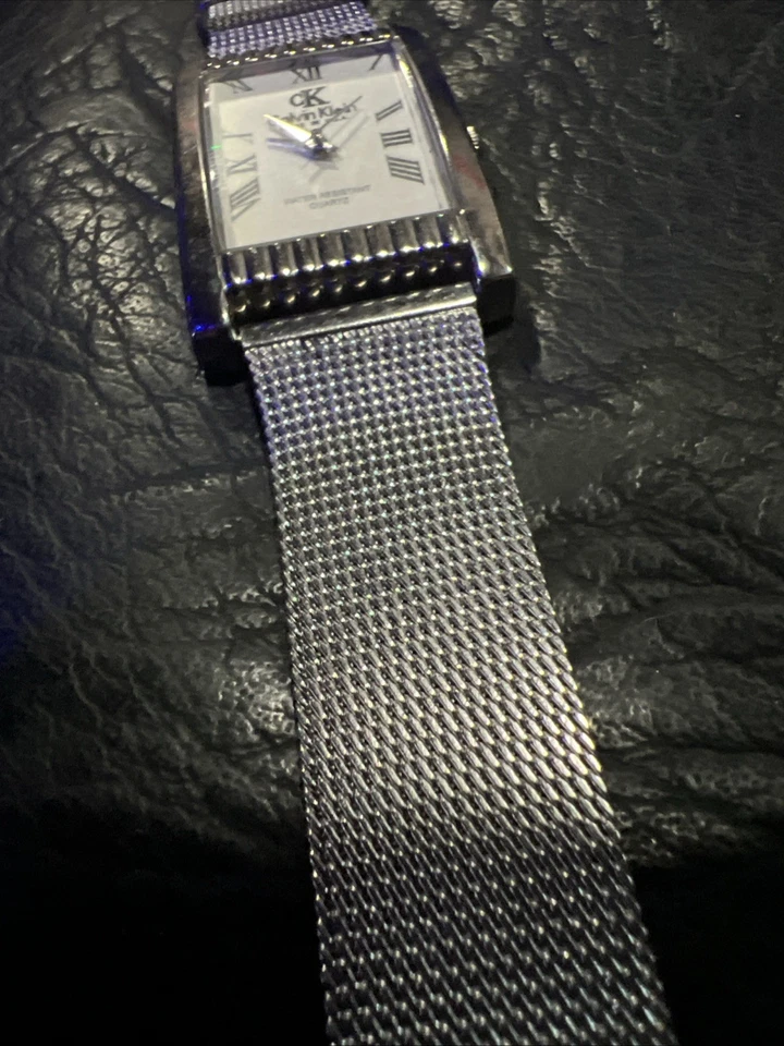 Vintage Calvin Klein Water Resist Quartz Watch Made In U.S.A Fresh Battery  - Image 2 of 2