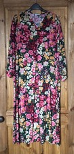 Sapphire multicoloured floral long sleeve dress, XS