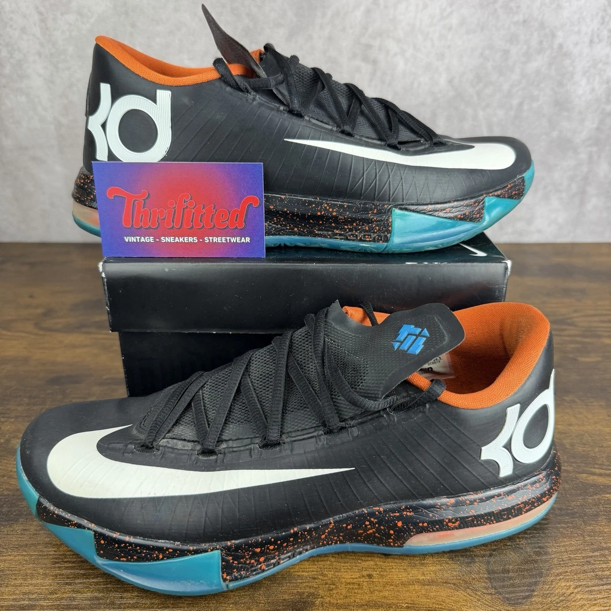 Nike KD 6 VI ID Glow In The Dark 653743-991 Men\'s Size 15 RARE Nike KD 6 Men main image 4