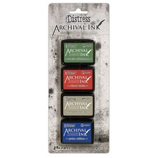 Ranger Tim Holtz - ARCHIVL Mini Ink KIT 6, White,Ink  Pads