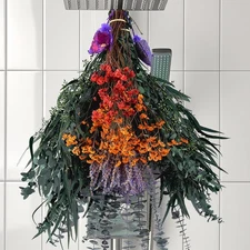 128 Pcs Mixed Real Dried Eucalyptus Stems, 100% Natural Preserved Eucalyptus ...