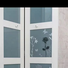 17.71 In. W X 59.05 In. L Blossom Decorative Premium Static Cling Window Film (S