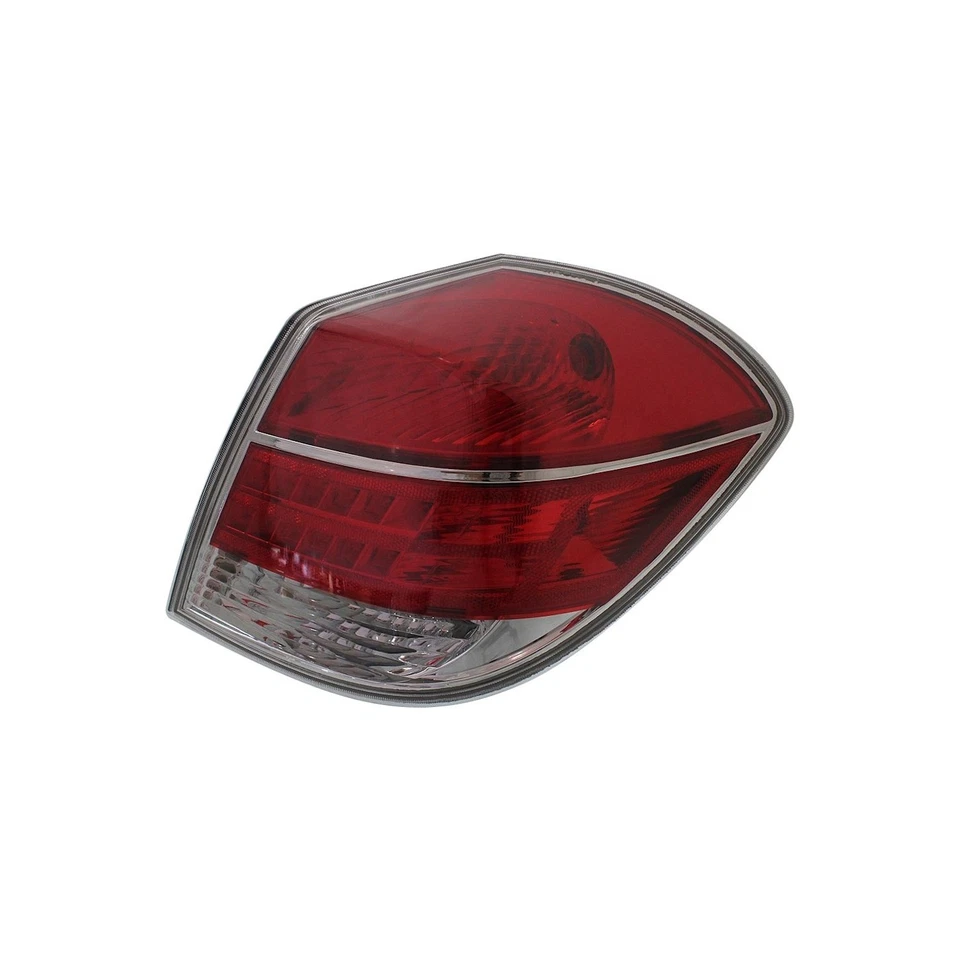 Tail Light Set For 07-09 Saturn Aura Clear and Red Lens Right and Left Side Pair - Image 4 of 4