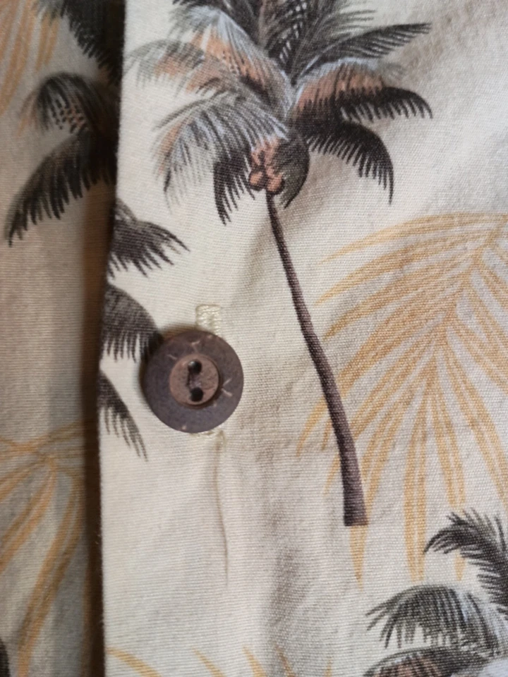 Camisa KY'S Auténtica Hecha en Hawaiana Árbol de Coco XL Foto 4 de 4