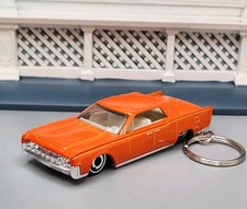 1964 Lincoln Continental Orange Custom 164 Scale Diecast Awesome Gift