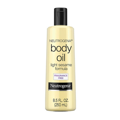 Body Oil, Light Sesame Formula, Fragrance Free, Lightweight Moisturizing Body Oi