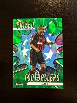 2022-23 TOPPS FINEST UEFA UCC CAFU PRIZED FOOBALLERS GREEN #/99 AC MILAN