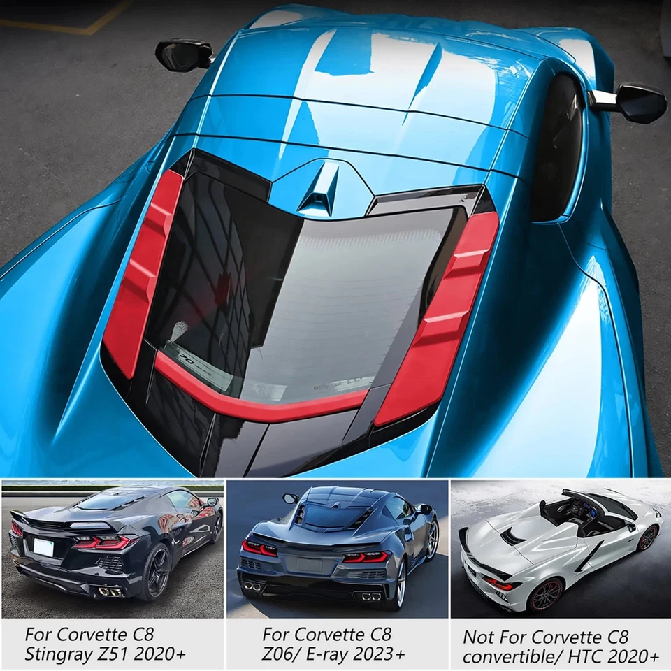 3x Engine Bay Air Vent Dry Bay Vent Blocks Wash Covers for Corvette C8 Coupe 20+ - Image 4 of 4