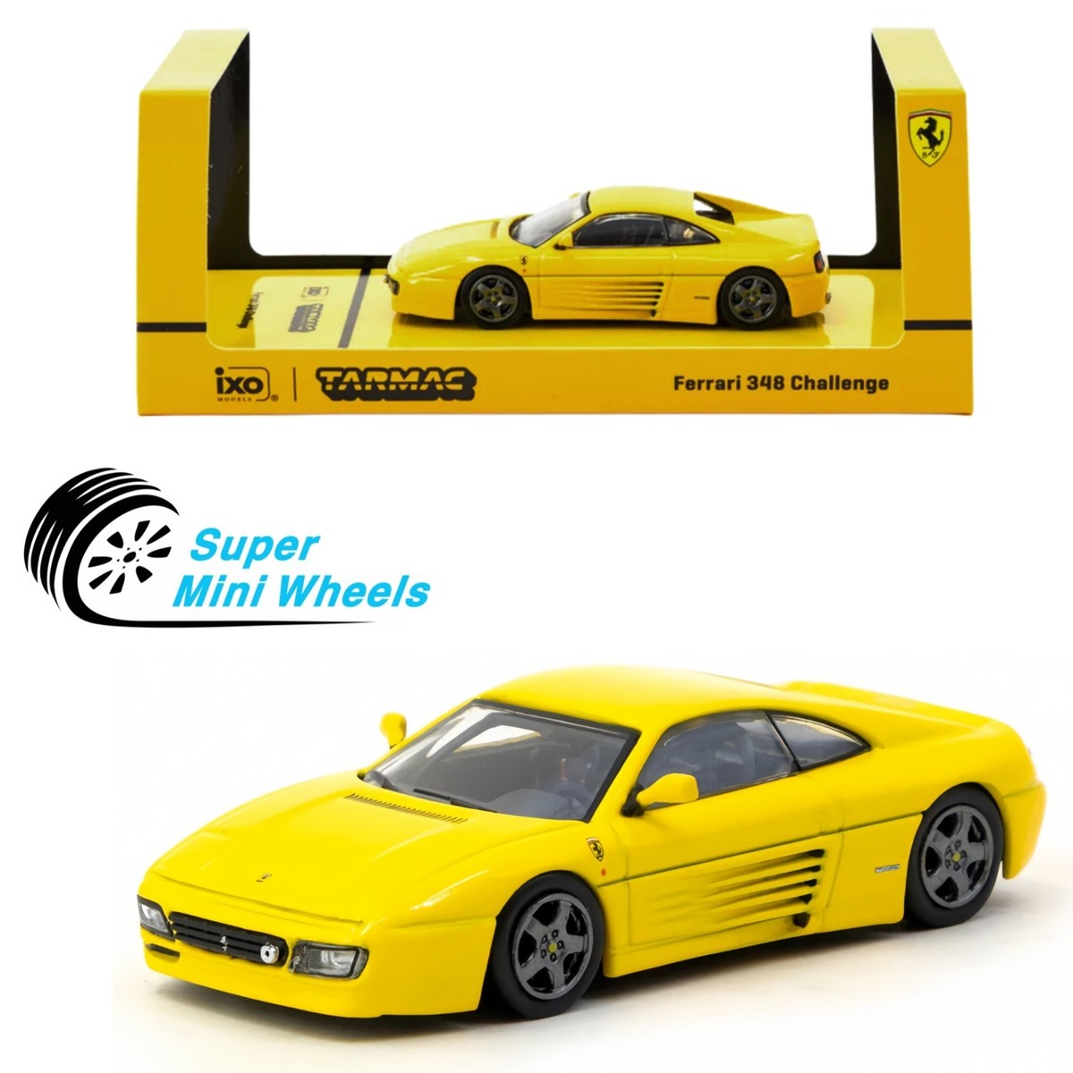 ミニカー heapa ferrari348 Tarmac Works IXO Models 1:64 Ferrari F348 Challenge – Yellow | eBay