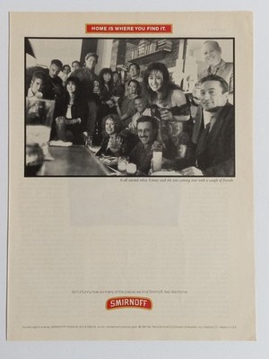 Smirnoff Vodka Magazine Ad Home Is Where You Find It 1991
