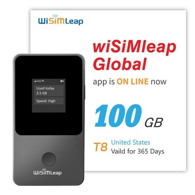 Global Travel Mobile Hotspot Device 4G Pocket Router No Roaming fee 4G, 