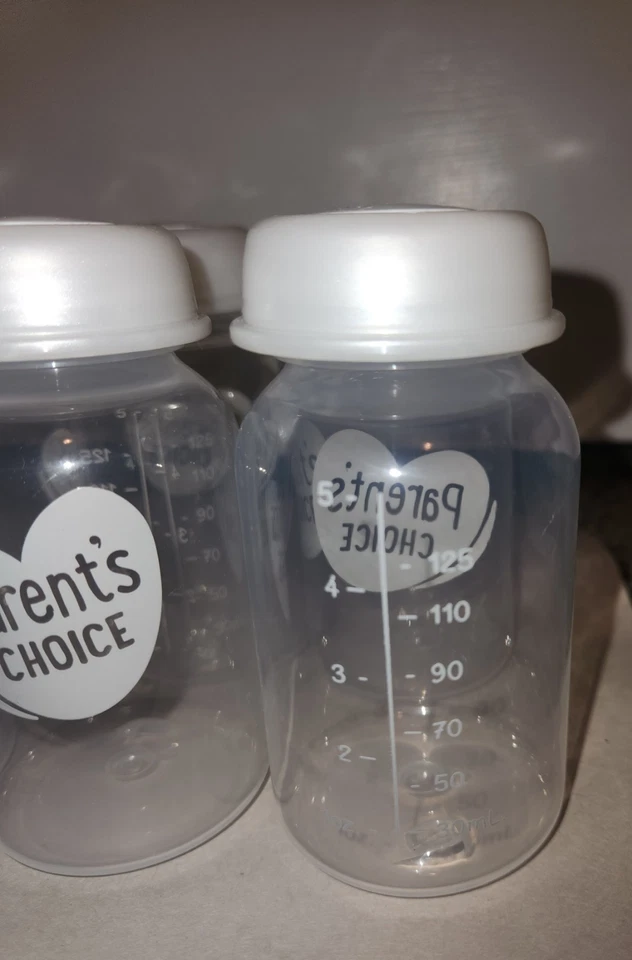 8 Parent's Choice Baby Bottles 5 fl oz White & Clear - Image 4 of 4