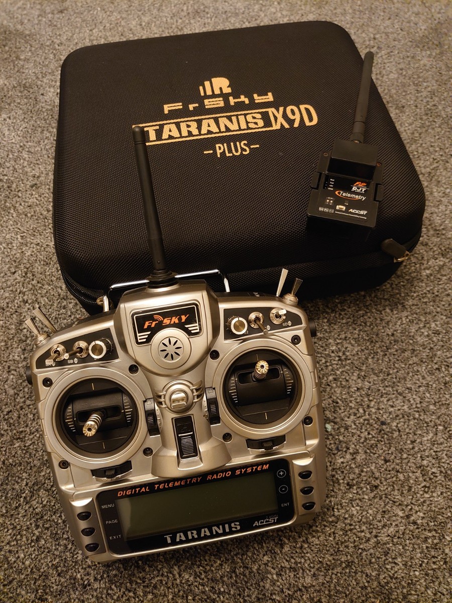 FRSKY TARANIS X9D PLUS TRANSMITTER & DJT RF MODULE & CASE
