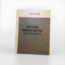 Toyota 1978 OEM 20R Engine Emission Shop Service Repair Manual Maintenance Guide